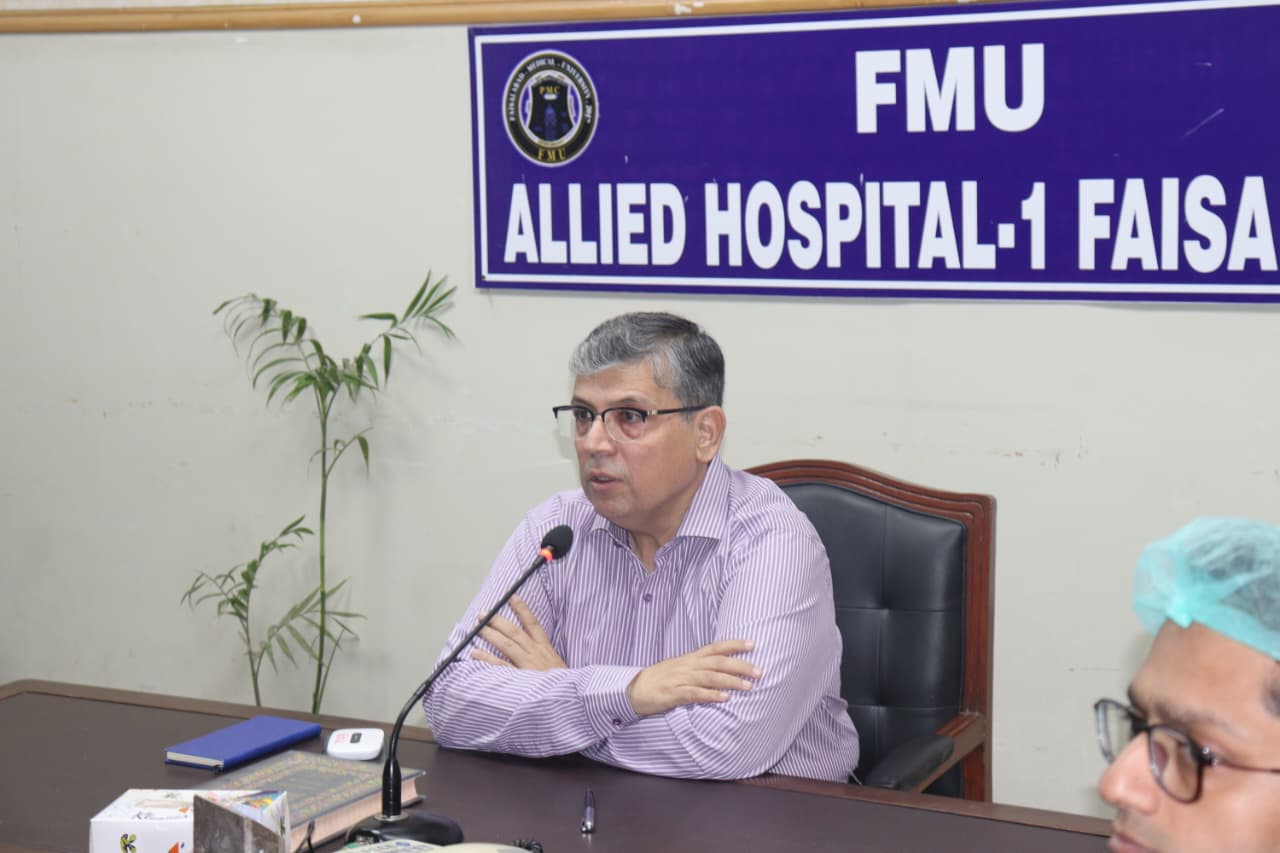 Vice Chancellor Visit to Allied Hospital-I