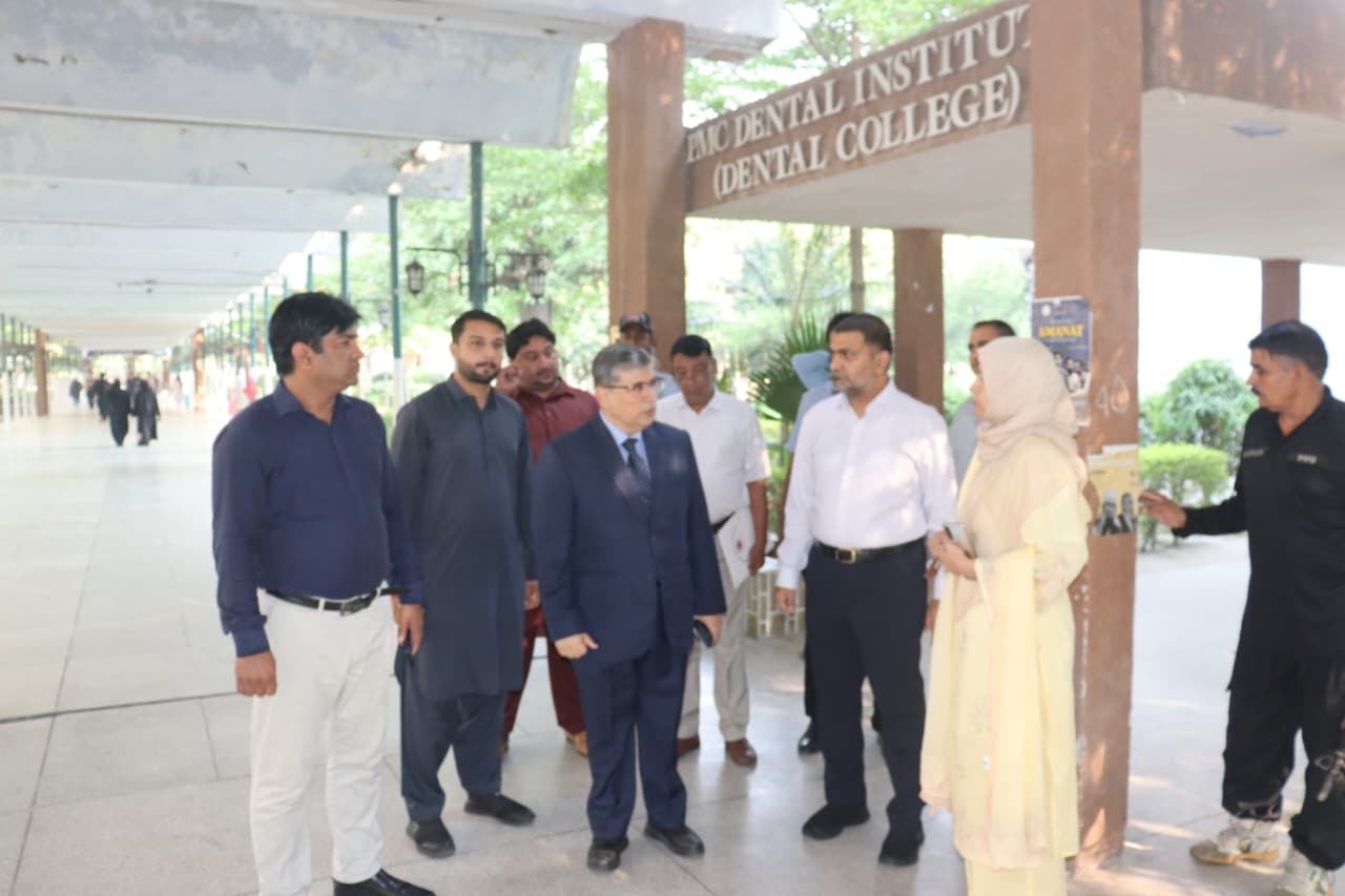 Vice Chancellor Visits 2nd Year MBBS Block Examination