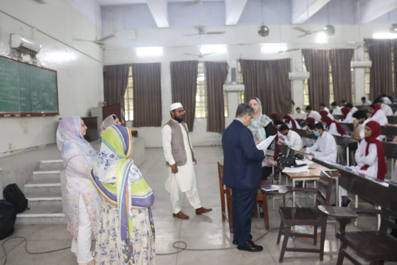 Vice Chancellor Visits 2nd Year MBBS Block Examination