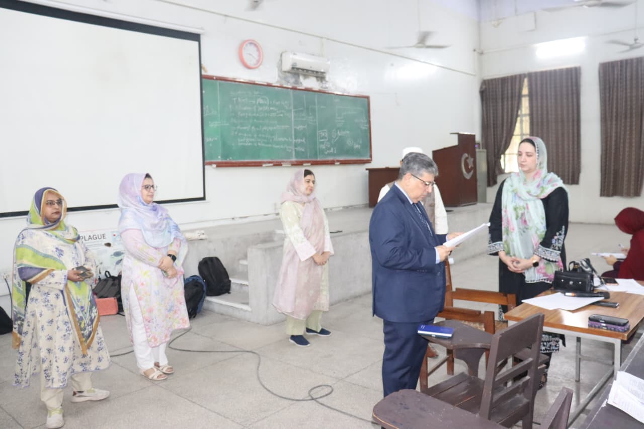 Vice Chancellor Visits 2nd Year MBBS Block Examination