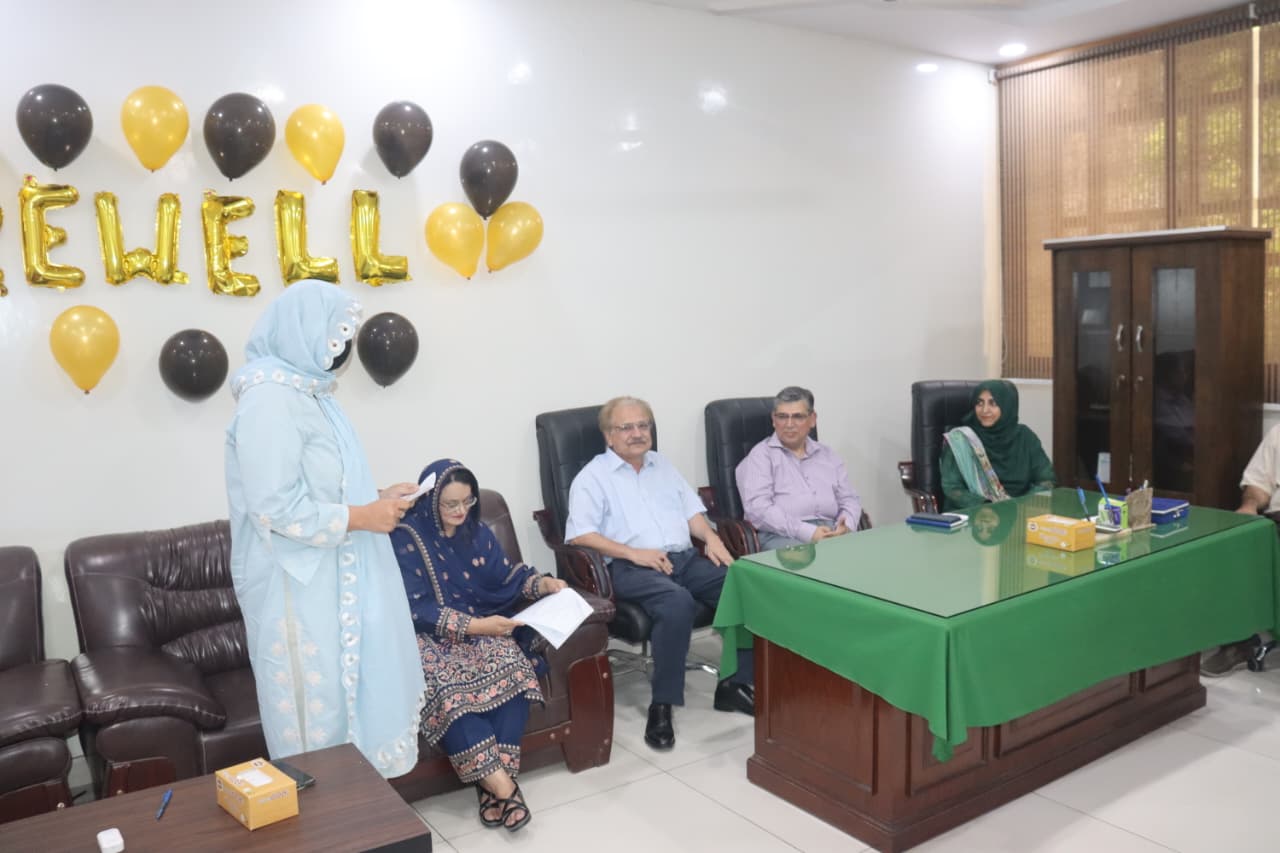 Farewell Ceremony of Prof. Dr. Ghulam Subhani