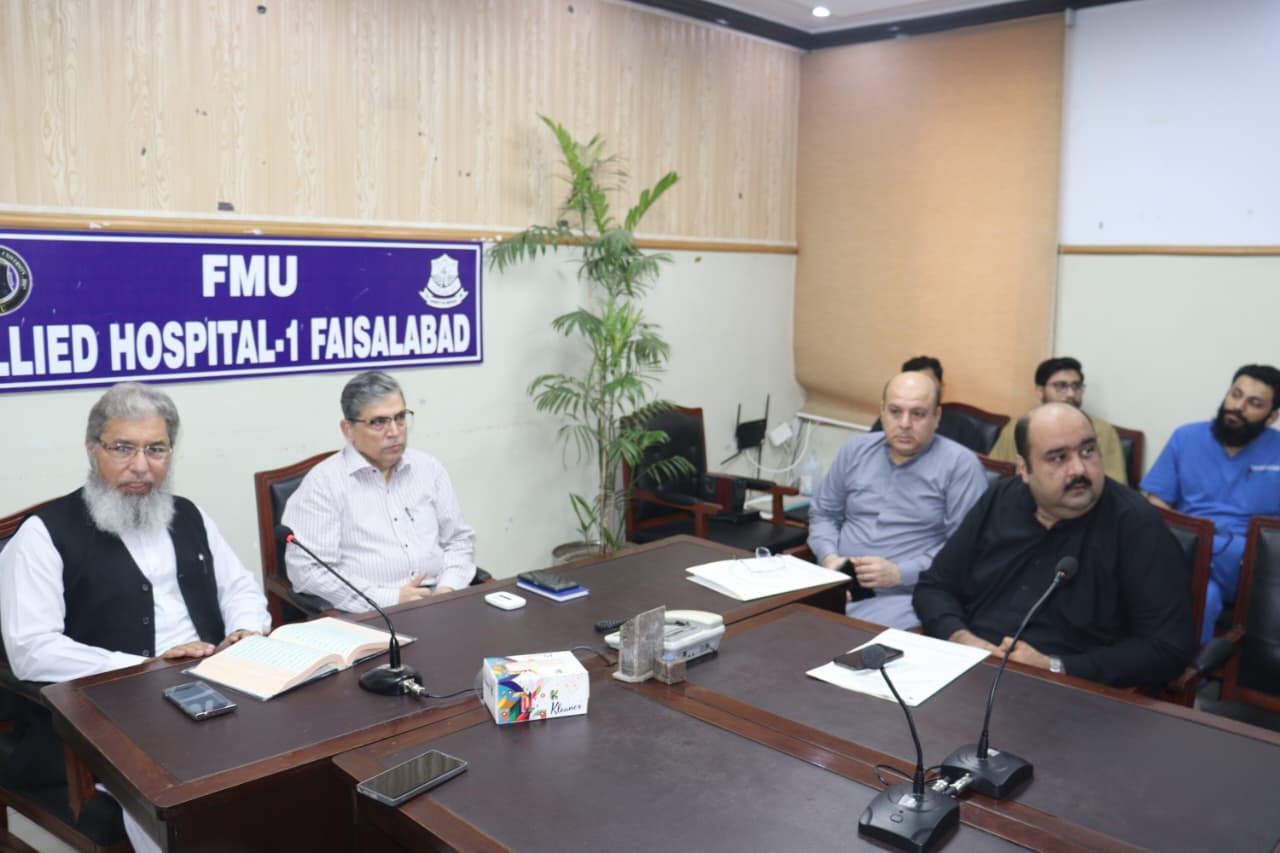 Morning Coordination Meeting at Faisalabad Medical University