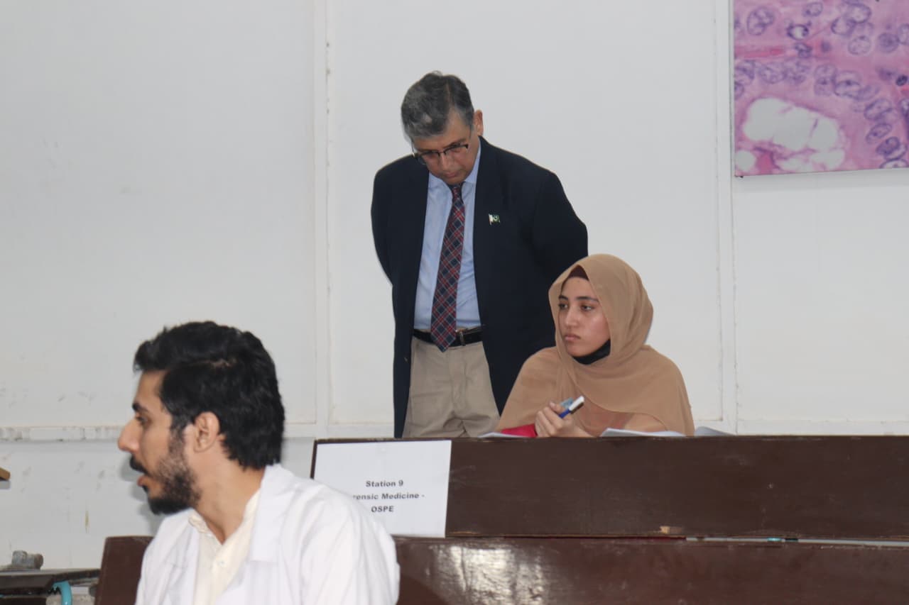 Vice Chancellor Visits 4th Year MBBS OSPE Examination