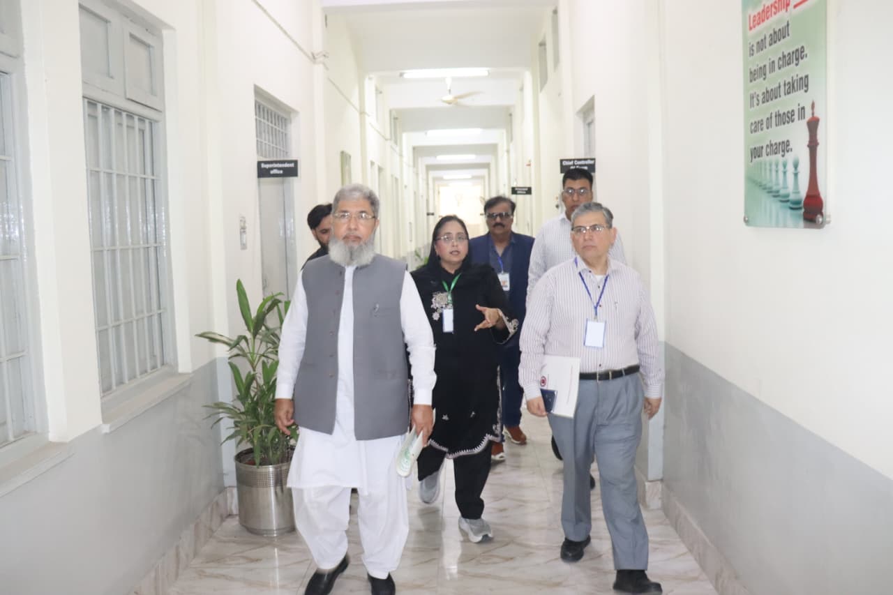 Vice Chancellor Visit to MDCAT Examination Centre