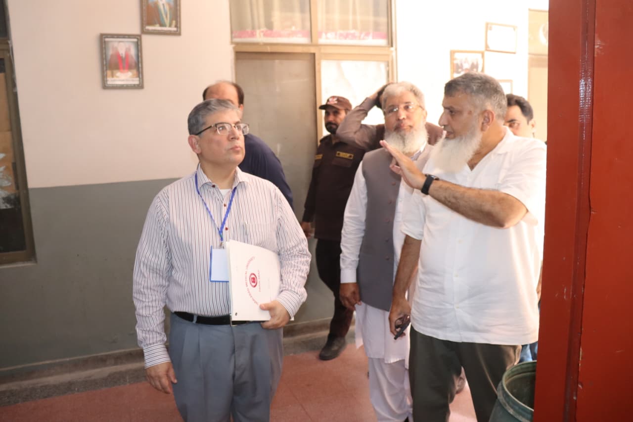 Vice Chancellor Visit to MDCAT Examination Centre