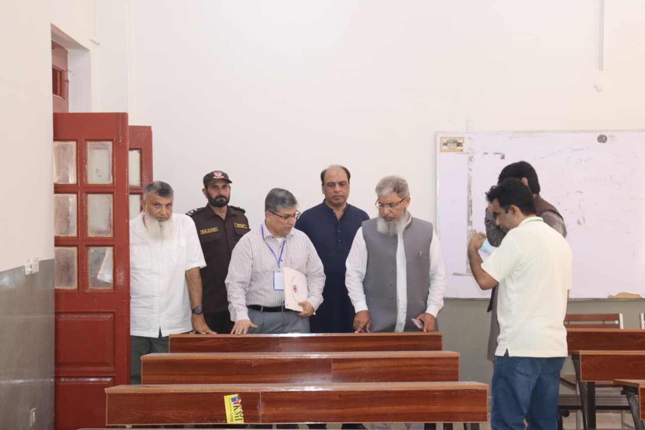 Vice Chancellor Visit to MDCAT Examination Centre