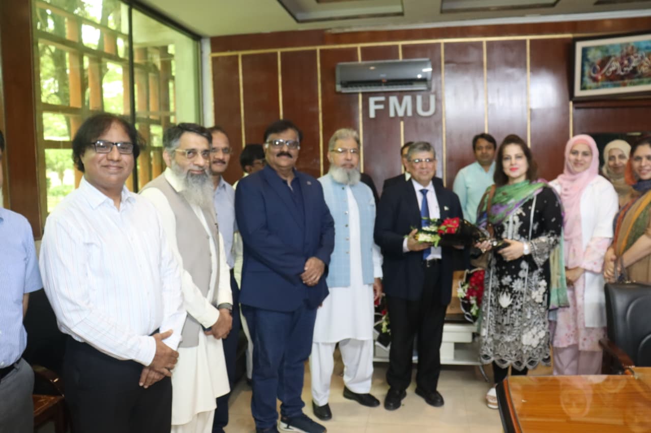 FMU Faculty Congratulates Vice Chancellor Prof. Dr. Syed Asghar Naqi